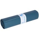 DEISS PREMIUM Abfallsäcke, 120 l, Typ 80, blau 700 x 1100 mm, LDPE aus Recycling 1 Rolle = 25 Stück