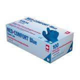 Med Comfort Vinyl-Einmalhandschuhe gepudert, blau, Gr. S 1 Box = 100 Stück