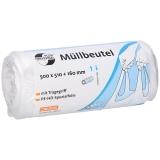 DEISS UNIVERSAL PLUS Müllbeutel, 30 l, 9 my, transparent 500 x 510 + 160 mm, HDPE, mit Tragegriff 1 Rolle = 40 Stück