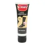 Schuhcreme schwarz Schuhpflege mit Schwamm 75 ml Tube