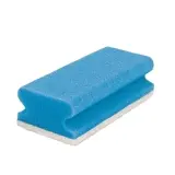 Sito Padschwamm Vlies mit Griff 150 x 70 x 45 mm, blau / weiß 1 Pack = 10 Stück