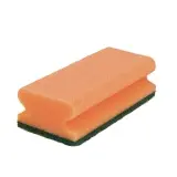 Sito Padschwamm Vlies mit Griff 150 x 70 x 45 mm, orange / grün 1 Pack = 10 Stück