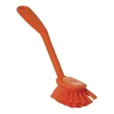 Vikan Spülbürste mit Kratzkante medium, 28 cm orange