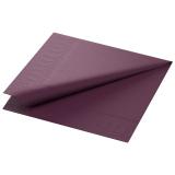 Duni Zelltuch Servietten 3-lagig, 33 x 33 cm, 1/4 Falz, plum 1 Karton = 4 x 250 Stück