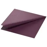 Duni Zelltuch Servietten 3-lagig, 33 x 33 cm, 1/4 Falz, plum 1 Karton = 4 x 250 Stück