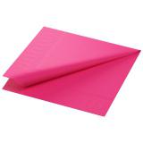 Duni Zelltuch Servietten 3-lagig, 33 x 33 cm, 1/4 Falz, fuchsia 1 Karton = 4 x 250 Stück