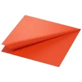 Duni Zelltuch Servietten 3-lagig, 40 x 40 cm, 1/4 Falz, mandarin 1 Karton = 4 x 250 Stück