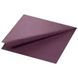 Duni Zelltuch Servietten 3-lagig, 40 x 40 cm, 1/4 Falz, plum 1 Karton = 4 x 250 Stück