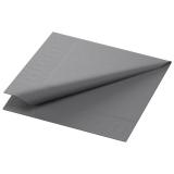 Duni Zelltuch Servietten 3-lagig, 24 x 24 cm, 1/4 Falz, granite grey 1 Karton = 8 x 250 Stück