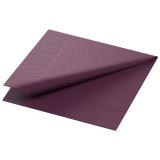 Duni Zelltuch Servietten 3-lagig, 24 x 24 cm, 1/4 Falz, plum 1 Karton = 8 x 250 Stück