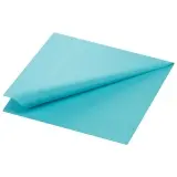 Duni Zelltuch Servietten 3-lagig, 40 x 40 cm, 1/4 Falz, mint blue 1 Karton = 4 x 250 Stück