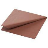 Duni Zelltuch Servietten 3-lagig, 24 x 24 cm, 1/4 Falz, chestnut 1 Karton = 8 x 250 Stück