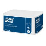 TORK Counterfold Weiße Spenderserviette 1-lagig, 33 x 30 cm weiß 1 Karton = 7200 Stück