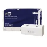 TORK Universal PeakServe® Endlos™-Handtücher 1-lagig, 22,5 x 20,1 cm, weiß 1 Karton = 4920 Tücher