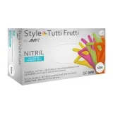 Med-Comfort Nitrilhandschuhe Style tutti frutti puderfrei, Gr. M 1 Box = 96 Stück