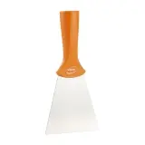 Vikan Schaber, Stielmodell 100 mm Edelstahlblatt orange