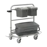 Vikan Slimliner Reinigungswagen, 40 cm, grau  