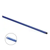 HACCP Glasfaser-Stiel 150 cm Gewinde blau