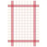 Duni Towel Napkin flat-pack 38 x 54 cm, weiß / rot 1 Karton = 250 Stück