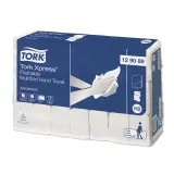 TORK Premium Xpress® Multifold wasserlösliche Handtücher 2-lagig, 25,5 x 21,2 cm, weiß 1 Karton = 4200 Tücher