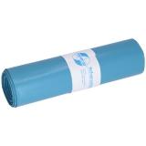 DEISS PREMIUM Abfallsäcke, 120 l, Typ 100, blau 700 x 1100 mm, LDPE aus Recycling 1 Rolle = 20 Stück