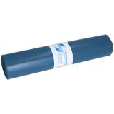 DEISS PREMIUM Abfallsäcke, 120 l, 60 my, blau 860 x 1100 x 0,06 mm, LDPE aus Recycling 1 Rolle = 20 Stück