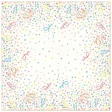 Duni Dunisilk Mitteldecke 84 x 84 cm, Confetti 1 Karton = 5 x 20 Stück