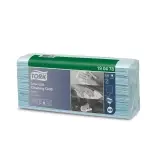 TORK Premium Fusselarme Reinigungstücher 1-lagig, 42,8 x 35,5 cm, türkis 1 Karton = 600 Tücher