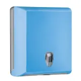 racon Colored-Edition designo M Falthandtücher-Spender soft touch, Kunststoff blau 