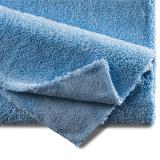 Mopptex Mikrofasertuch Superplüsch randlos 40 x 40 cm, blau 1 Karton = 200 Stück