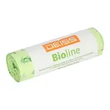 DEISS Bioline Abfallbeutel 30 l, 23 my biologisch abbaubar, 500 x 600 mm 1 Rolle = 20 Stück