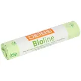 DEISS Bioline Abfallbeutel 60 l, 20 my biologisch abbaubar, 620 x 800 mm 1 Rolle = 10 Stück