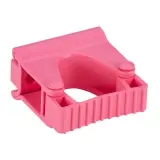 Vikan Hygienische Wandhalterung Gummi-Clip-Modul, 82 mm pink