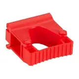 Vikan Hygienische Wandhalterung Gummi-Clip-Modul, 82 mm rot