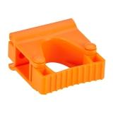 Vikan Hygienische Wandhalterung Gummi-Clip-Modul, 82 mm orange