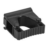 Vikan Hygienische Wandhalterung Gummi-Clip-Modul, 82 mm schwarz