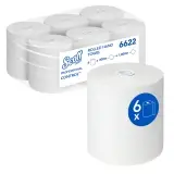 Kimberly-Clark Scott Control Rollenhandtücher 1-lagig  Rolle a 300 m, weiß 1 Pack = 6 Rollen