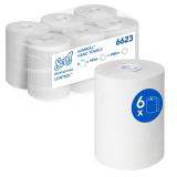 Kimberly-Clark Scott Control Slimroll Rollenhandtücher 1-lagig, Rolle a 165 m, weiß. Airflex 1 Pack = 6 Rollen