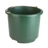KERBL Stalleimer 12 Liter Ø 33 cm Baueimer olivgrün KERBL Stalleimer 12 Liter Ø 33 cm Baueimer olivgrün