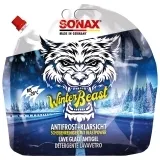 SONAX WinterBeast AntiFrost+KlarSicht bis -20 °C für die Scheibenwaschanlage im Winter 3 l Beutel