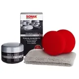 SONAX PREMIUM CLASS CarnaubaCare 4-teiliges Polierset SONAX PREMIUM CLASS CarnaubaCare 4-teiliges Polierset