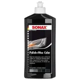 SONAX Polish+Wax Color schwarz Politur für neuwertige und leicht matte Lacke 500 ml Flasche