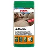 SONAX LederPflegeTücher Box für Schutz und Konservierung 1 Dose = 25 Tücher