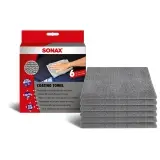 SONAX Coating Towel Tuch mit Ultra-Microfasern in sehr kurzen Schlingen 1 Pack = 6 Stück