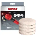 SONAX LammwollPad 80 Dichtes, hochwertiges Pad aus Naturwolle 1 Pack = 4 Stück