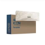 Kimberly-Clark Professional Icon Blende für Toilettenpapierspender Design warmer Marmor 