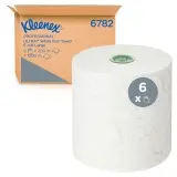 Kimberly-Clark Kleenex Ultra Rollenhandtücher E-Roll 2-lagig, Rolle a 200 m, weiß 1 Karton = 6 Rollen