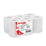 Kimberly-Clark WypAll L10 Papierwischtuch für Service & Einzelhandel 1-lagig, 38 x 18,5 cm, weiß, Rolle a 390 Blatt 1 Pack = 6 Rollen