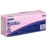 Kimberly-Clark WypAll X50 Reinigungstücher Interfold 1-lagig, 41,8 x 24,7 cm, rot 1 Karton = 6 x 50 Tücher