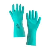 Kimberly-Clark KleenGuard G80 Chemikalienschutzhandschuhe 33 cm, handspezifische Paare, grün Gr. 8